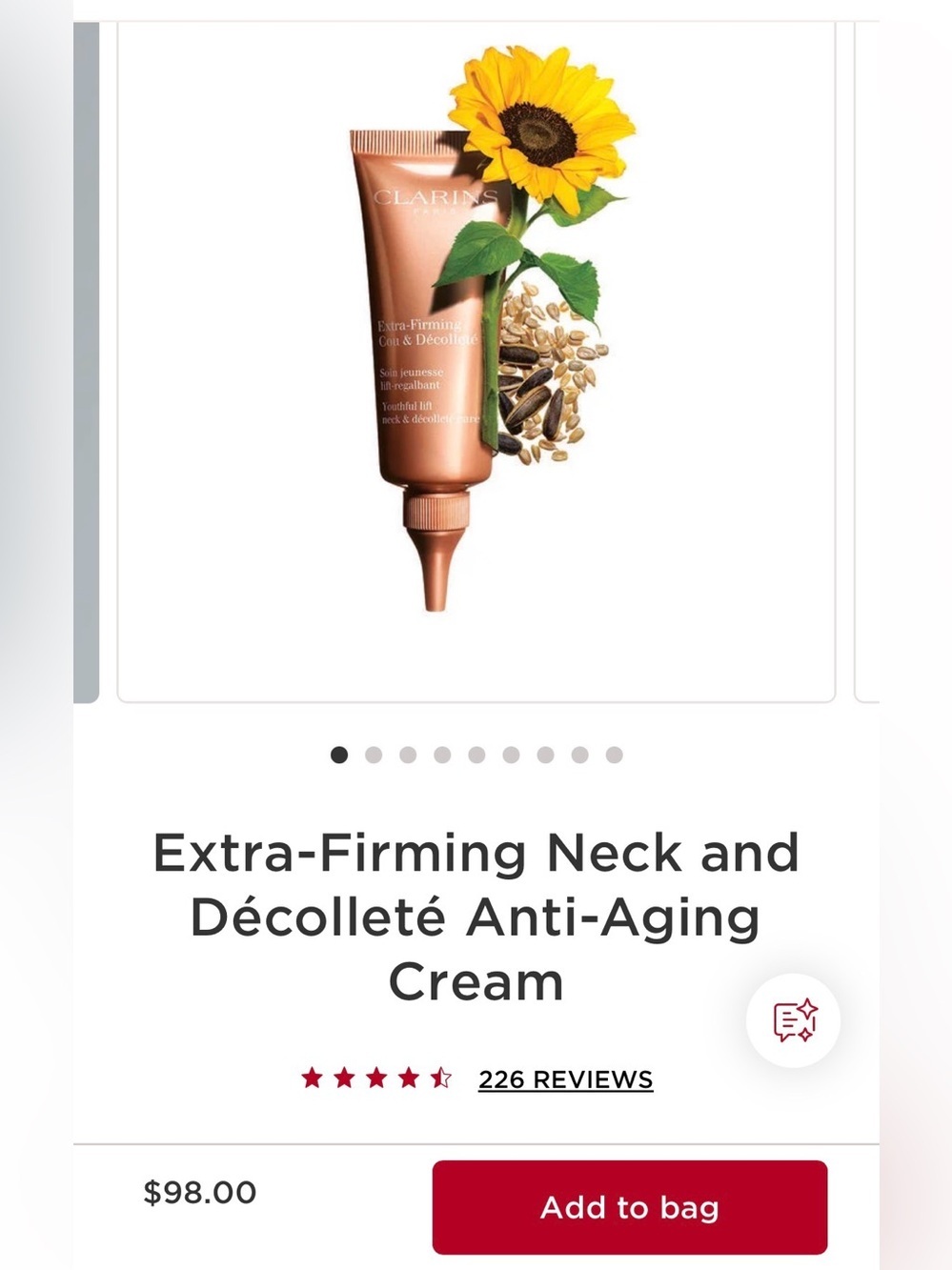 NEW Clarins Extra-Firming Neck and Décolleté Anti-Aging Cream 75ML - Picture 2 of 9
